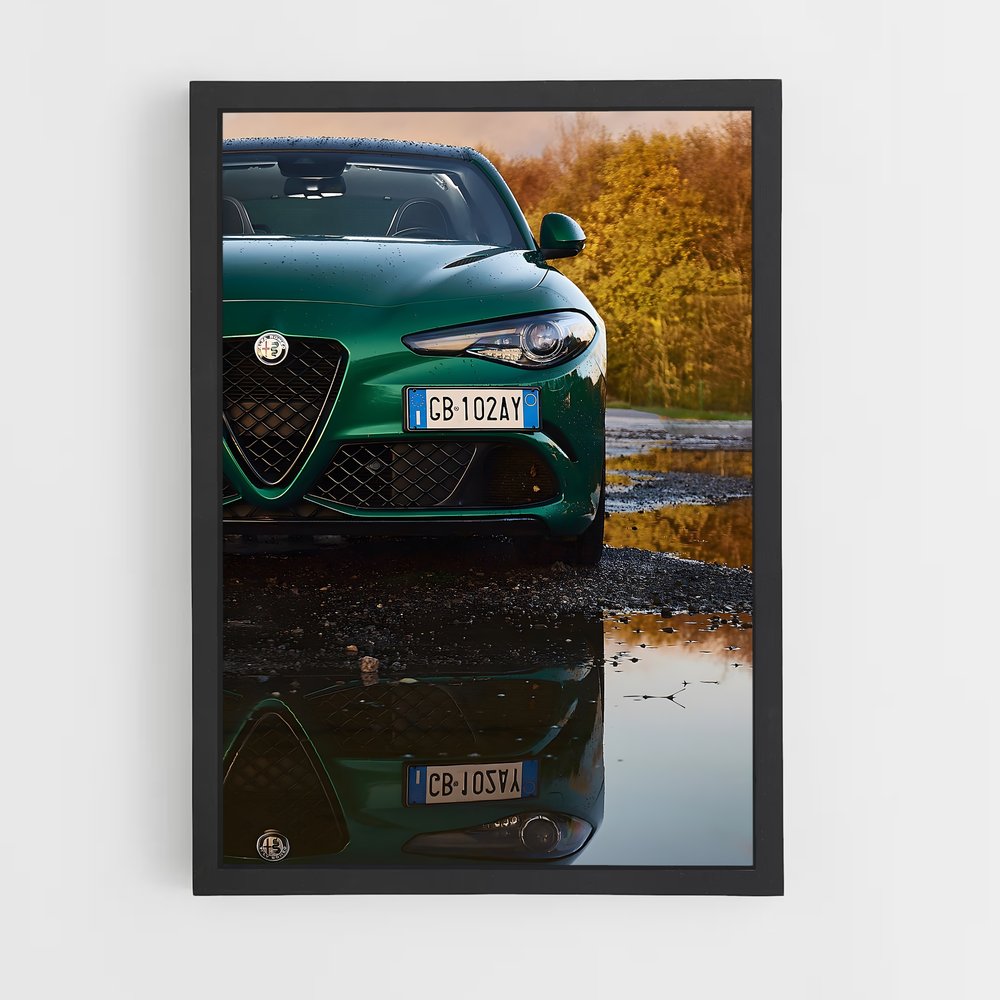 Poster Puddle Racer – affiche Alfa Romeo (vue 2)